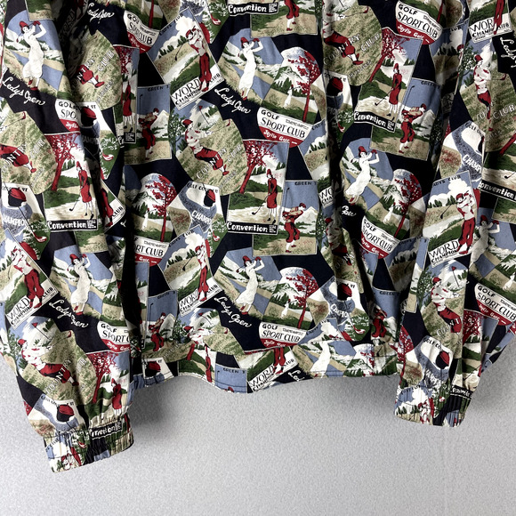 Vintage Tail Golf Bomber Jacket Womens Small Full Zip Allover Print USA Made - Picture 14 of 15